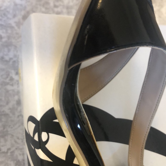 Nine West Black Patent Greenwich Heels, Size 8.5 - Picture 9 of 13